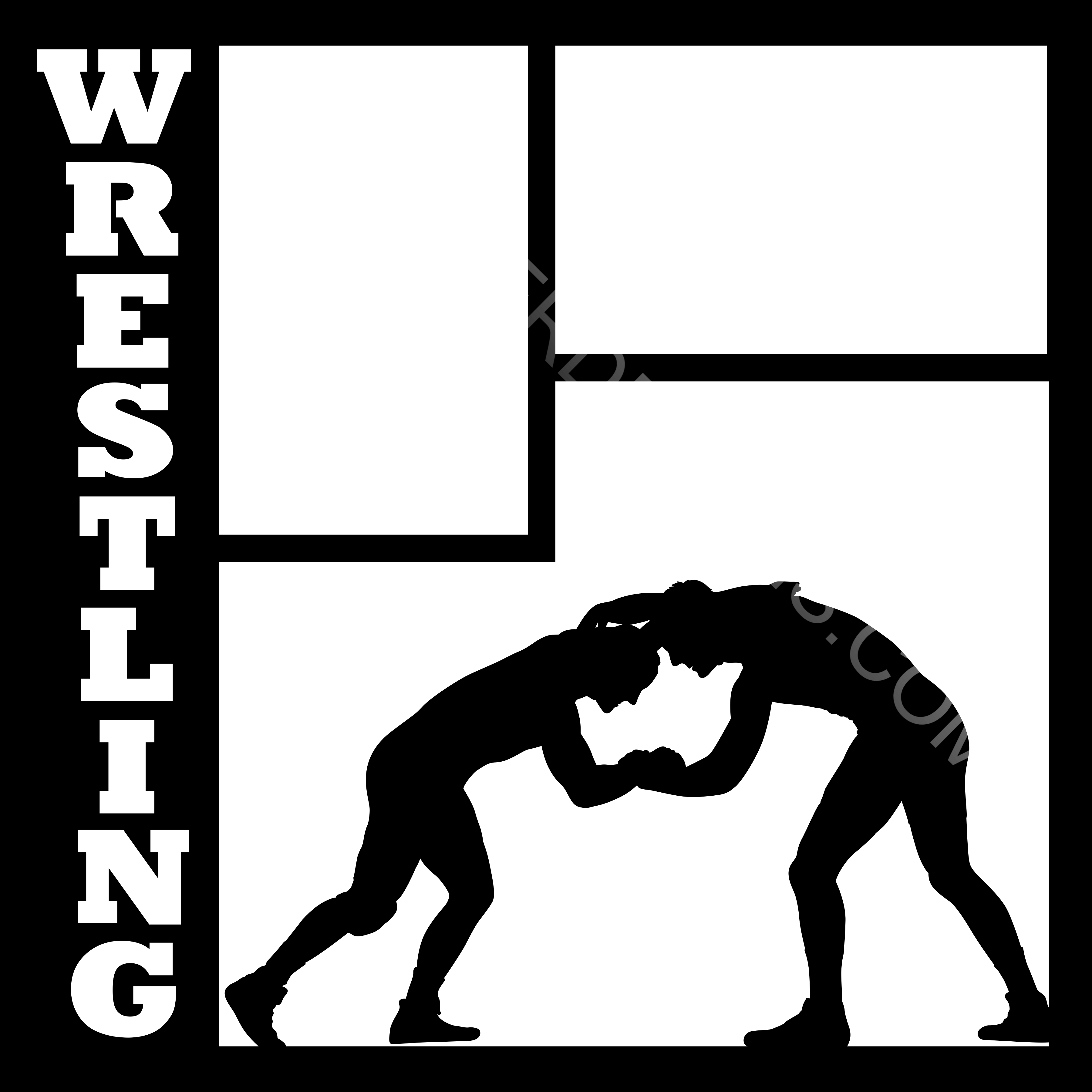 Wrestling Pin 2 Win Art EZ Laser Designs